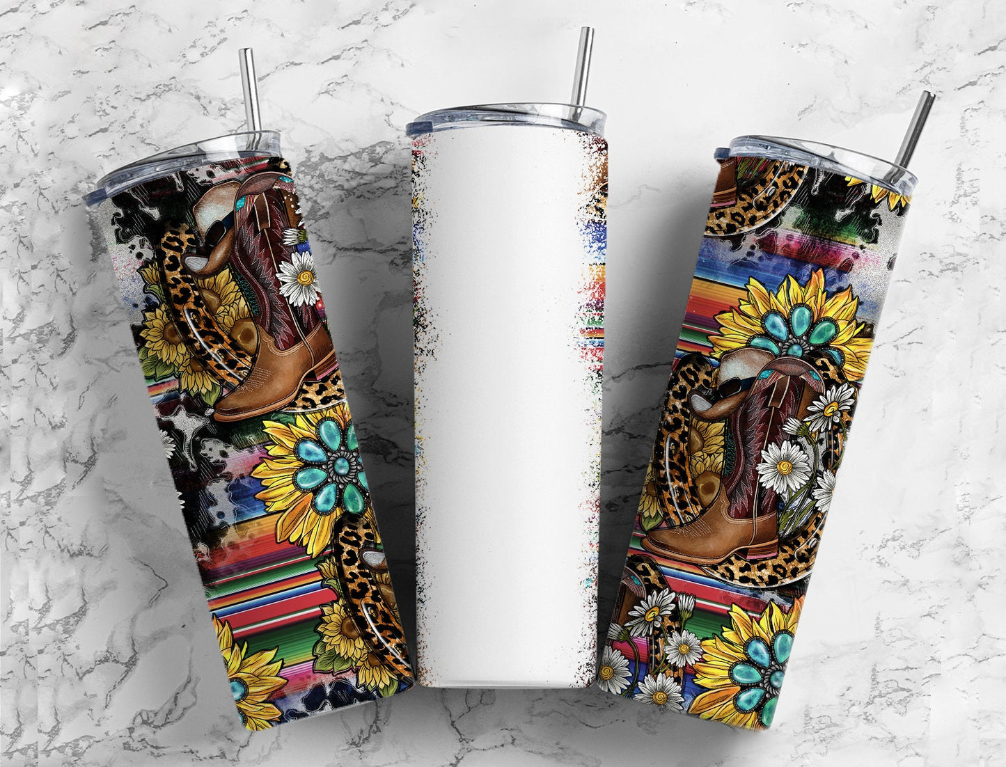 12x Western Country Tumbler, Seamless Tumbler, Design Bundle, Tumbler png, 20oz Straight Tumbler, Sunflower Tumbler Wrap, teal tumbler PNG