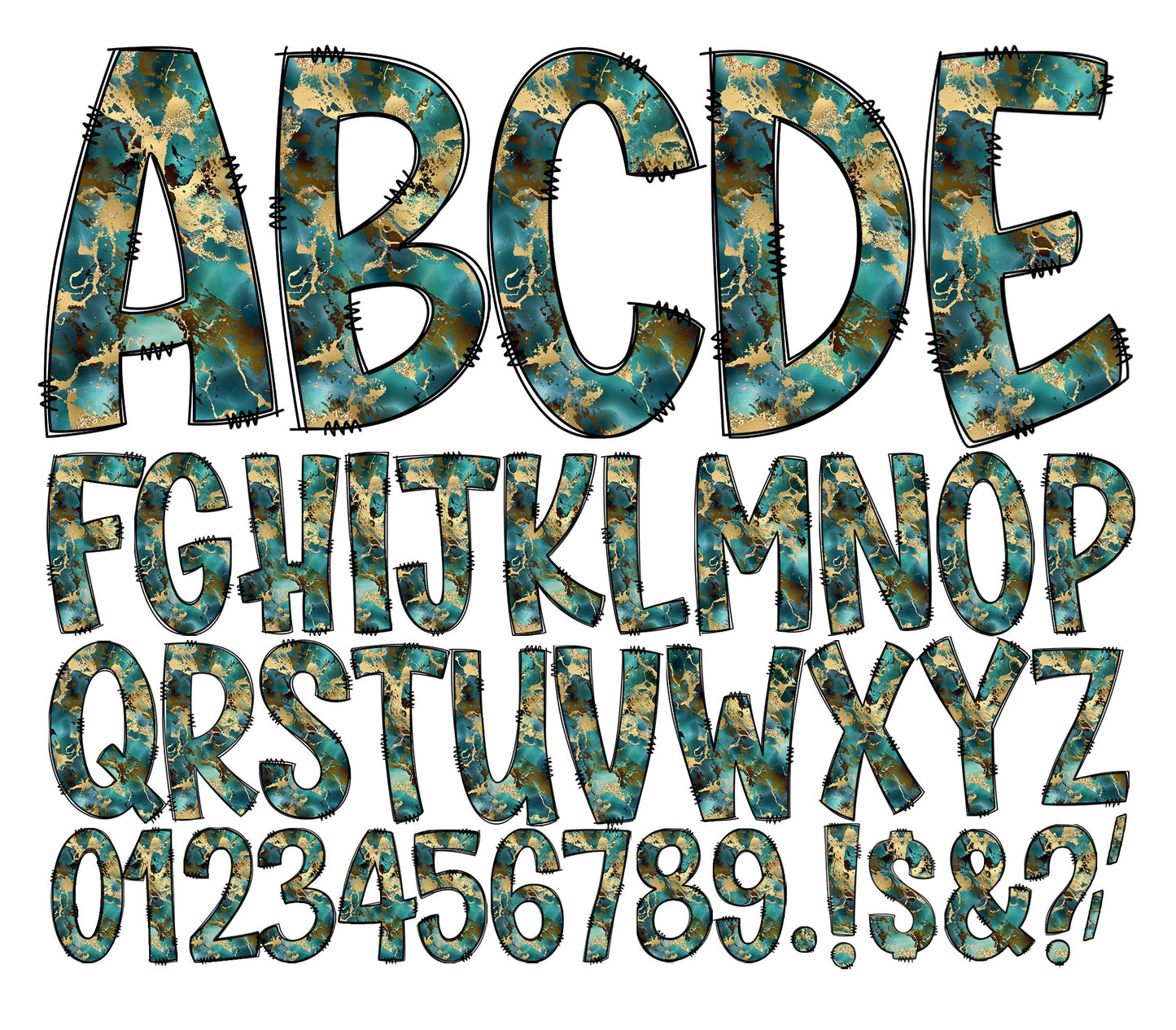 200+ MEGA BUNDLE - Doodle Letters! Uppercase & Lowercase, Entire Doodle Alphabet, Numbers, Individually Saved PNG, pack, Sublimation letters (2023-04-18 16.01.20)