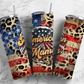 American Mama Leopard 20oz Sublimation Tumbler Designs, American Mama 9.2 x 8.3” Tumbler Png, Digital Download