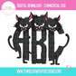 Black Cat Spooky Monogram Scary Letters, Children Sublimation PNG Elements T-shirt Png Design, Skeleton Floral Sublimation, Motivational Digital Download PNG File,Doodle Alpha Bundle, Kids Monster Cute Font PNG10