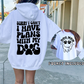 Sorry i cant i have plans with my dog T-shirt Svg Png Design, Retro Hippy Sublimation, Dog Mom  Digital Download PNG File, Svg File, Commercial Use Matching Pocket Front Back