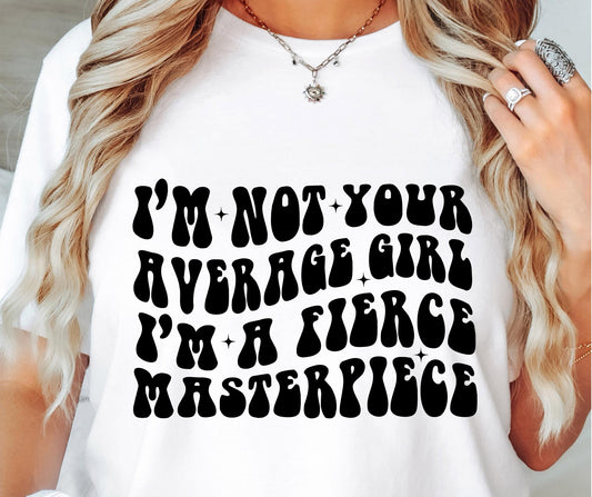 Im Not Your Average Girl Svg Files, Svg Tshirt, Png and Svg Sublimation Design, Svg Files For Cricut, Silhouette