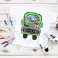 Sublimation PNG Sublimation PNG - Spooky Monster Truck PNG Editable Canva Tumbler Templates, Add Your Own Name, Personalised Kids Canva Template, Sublimation Tee Designs-Tumblerwrapdesigns