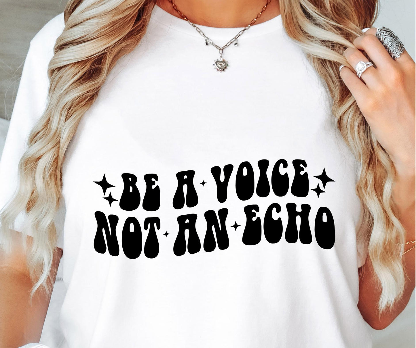 Be A Voice Not An Echo Svg Files, Svg Tshirt, Png and Svg Sublimation Design, Svg Files For Cricut, Silhouette