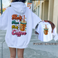 Sublimation PNG Sublimation PNG - Half Coffee Half Mom T-shirt Png Design, Retro Hippy Sublimation, Smile 90s Digital Download PNG File, Pocket design-Tumblerwrapdesigns