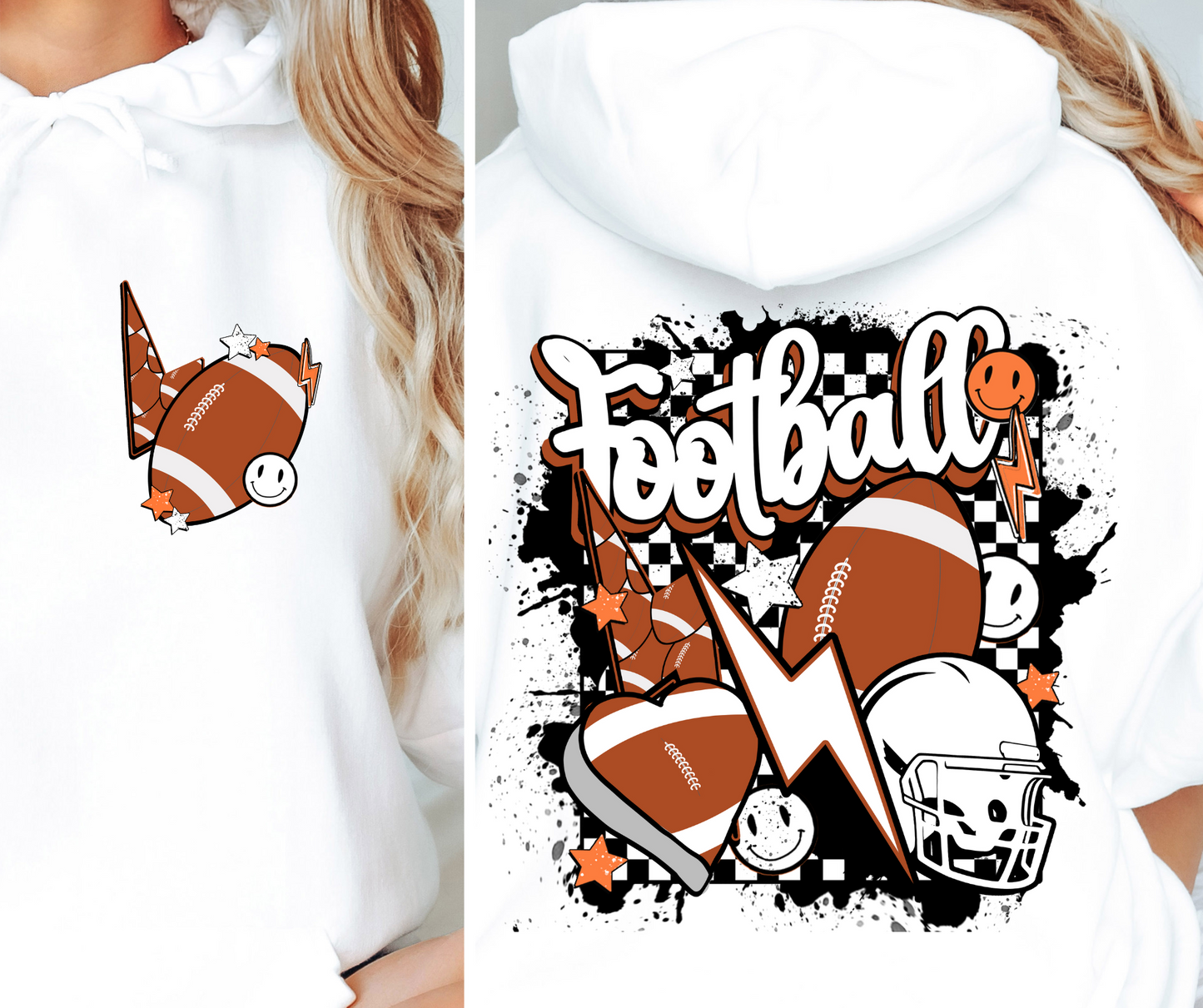 Football Retro Tshirt Png Design, Retro Sublimation, Football Digital Download PNG File, Commercial Use