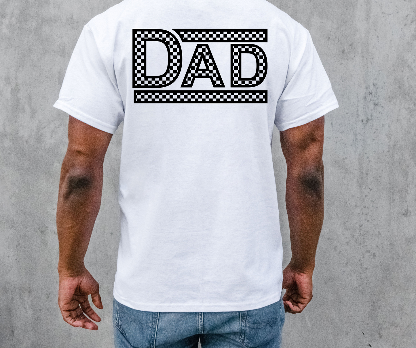 CHECKERED DAD SVG and PNG, Retro Font T-shirt Design, Svg Files For Cricut, Silhouette, Digital Download