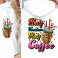 Sublimation PNG Sublimation PNG - Half Teacher half Coffee T-shirt Png Design, Retro Hippy Sublimation, Smile 90s Digital Download PNG File, Pocket design-Tumblerwrapdesigns