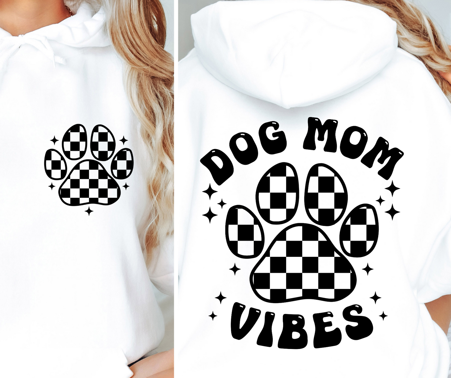 DOG MOM VIBES, Retro Svg Tshirt, Png and Svg Sublimation Design, Svg Files For Cricut, Silhouette, pocket