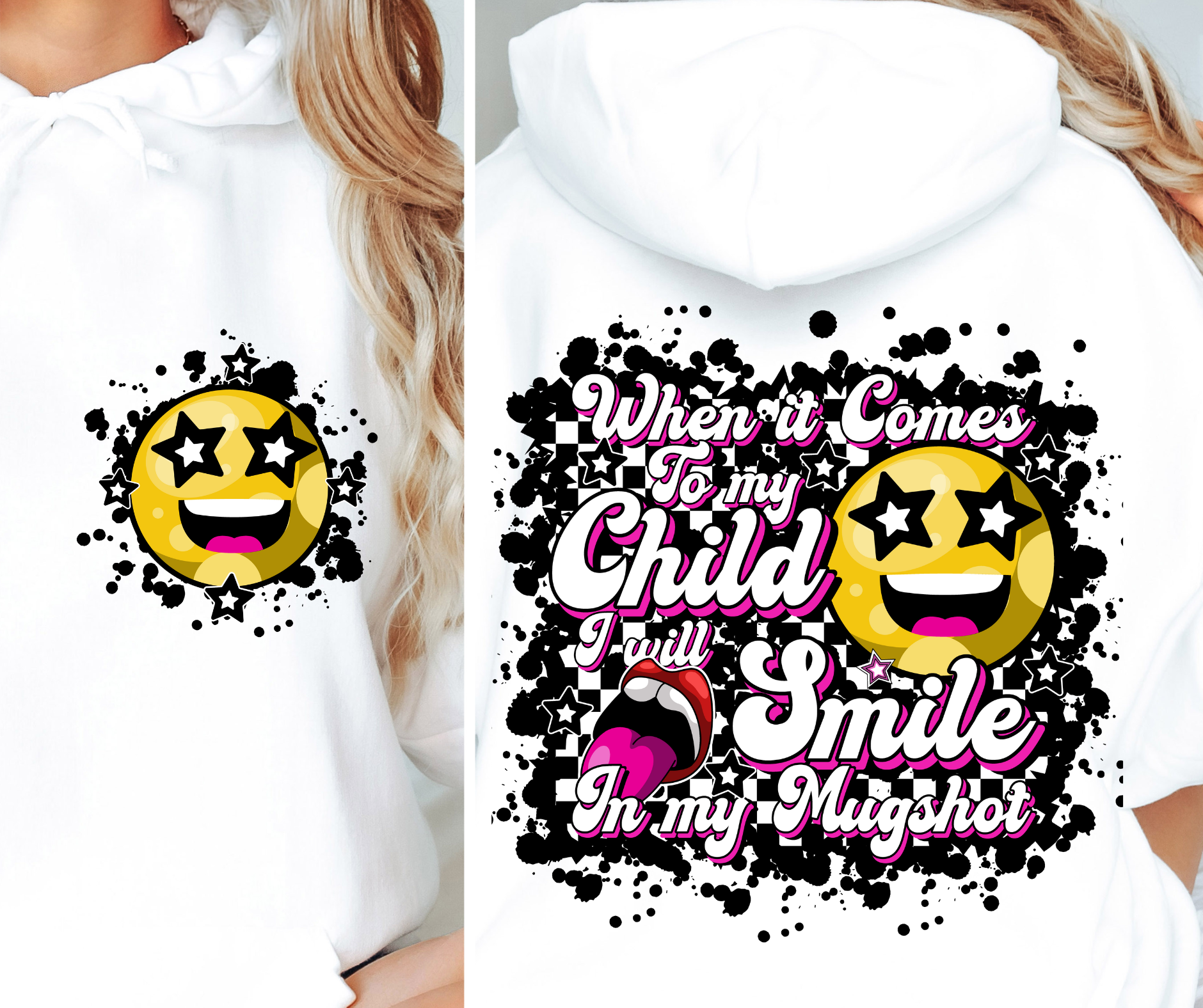 Sublimation PNG Sublimation PNG - When it comes to my child smile for mug shot T-shirt Png Design, Retro Hippy Sublimation, Smile 90s Digital Download PNG File, Pocket design-Tumblerwrapdesigns