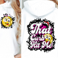 Sublimation PNG Sublimation PNG - That curb hit me funny T-shirt Png Design, Retro Hippy Sublimation, Smile 90s Digital Download PNG File, Pocket design-Tumblerwrapdesigns