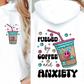 Sublimation PNG Sublimation PNG - Fueled by Coffee and Anxiety T-shirt Png Design, Retro Hippy Sublimation, Sassy Smile 90s Digital Download PNG File, Pocket design-Tumblerwrapdesigns