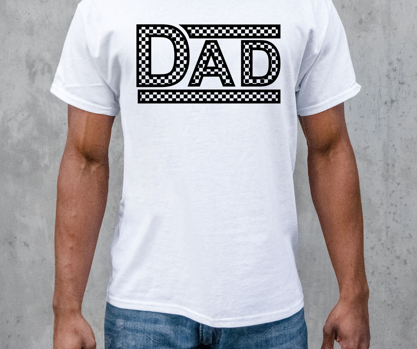 CHECKERED DAD SVG and PNG, Retro Font T-shirt Design, Svg Files For Cricut, Silhouette, Digital Download (1)