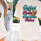 Sublimation PNG Sublimation PNG - Coffee Fuels Kindness Rules T-shirt Png Design, Retro Hippy Sublimation, Sassy Smile 90s Digital Download PNG File, Pocket design-Tumblerwrapdesigns