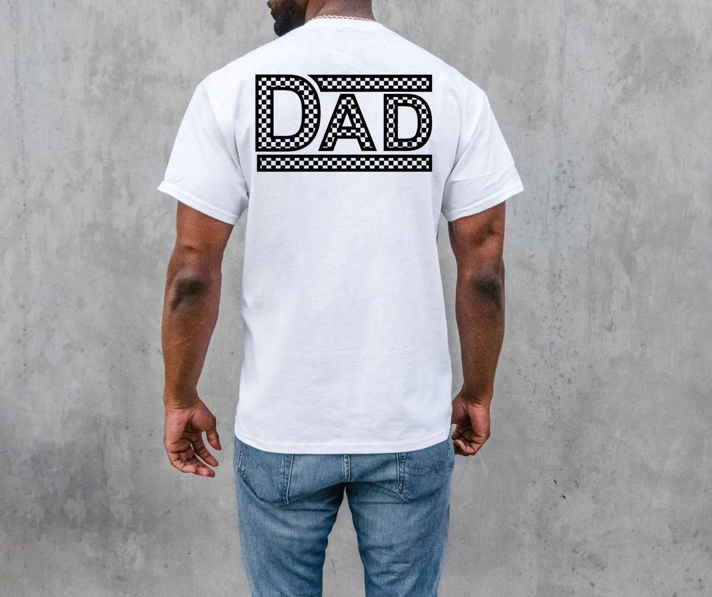 CHECKERED DAD SVG and PNG, Retro Font T-shirt Design, Svg Files For Cricut, Silhouette, Digital Download