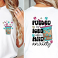 Sublimation PNG Sublimation PNG - Fueled by Iced Coffee and Anxiety T-shirt Png Design, Retro Hippy Sublimation, Sassy Smile 90s Digital Download PNG File, Pocket design-Tumblerwrapdesigns