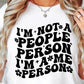 Im Not A People Person Svg Files, Svg Tshirt, Png and Svg Sublimation Design, Svg Files For Cricut, Silhouette