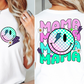 Sublimation PNG Sublimation PNG - Fluro Neon Mama T-shirt Png Design, Retro Hippy Sublimation, Smile 90s Digital Download PNG File, Commercial Use Matching Pocket Front Back-Tumblerwrapdesigns