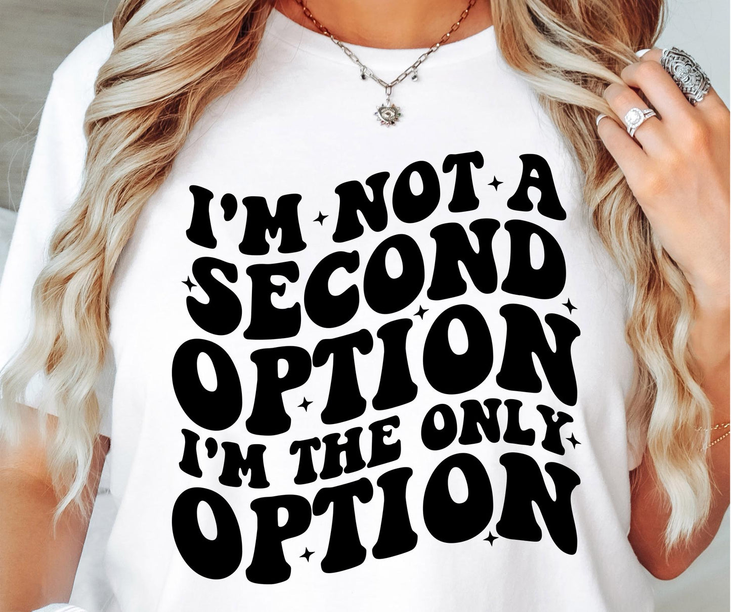 Im Not A Second Option Svg Files, Svg Tshirt, Png and Svg Sublimation Design, Svg Files For Cricut, Silhouette