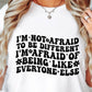 Im Not Afraid To Be Different Svg Files, Svg Tshirt, Png and Svg Sublimation Design, Svg Files For Cricut, Silhouette