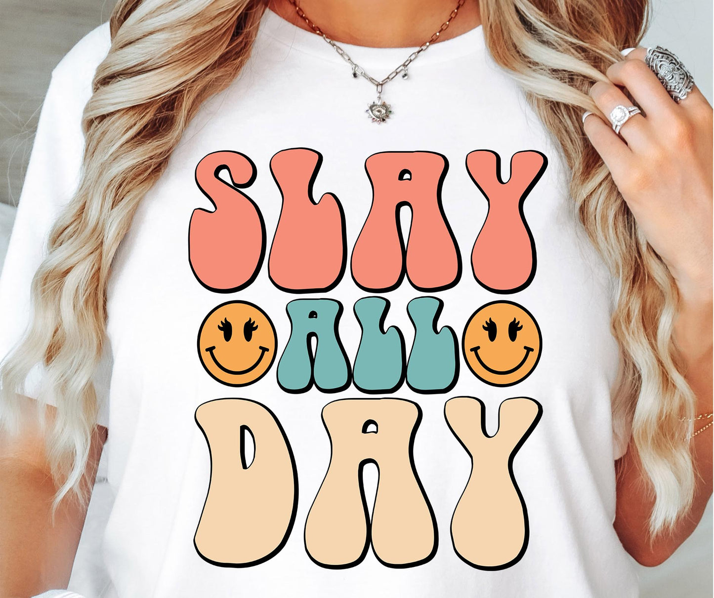 Slay All Day Svg Files, Svg Tshirt, Png and Svg Sublimation Design, Svg Files For Cricut, Silhouette