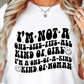 Im Not A One-Size-Fits-All Svg Files, Svg Tshirt, Png and Svg Sublimation Design, Svg Files For Cricut, Silhouette