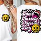 Sublimation PNG Sublimation PNG - Same day different anxiety T-shirt Png Design, Retro Hippy Sublimation, Smile 90s Digital Download PNG File, Pocket design-Tumblerwrapdesigns