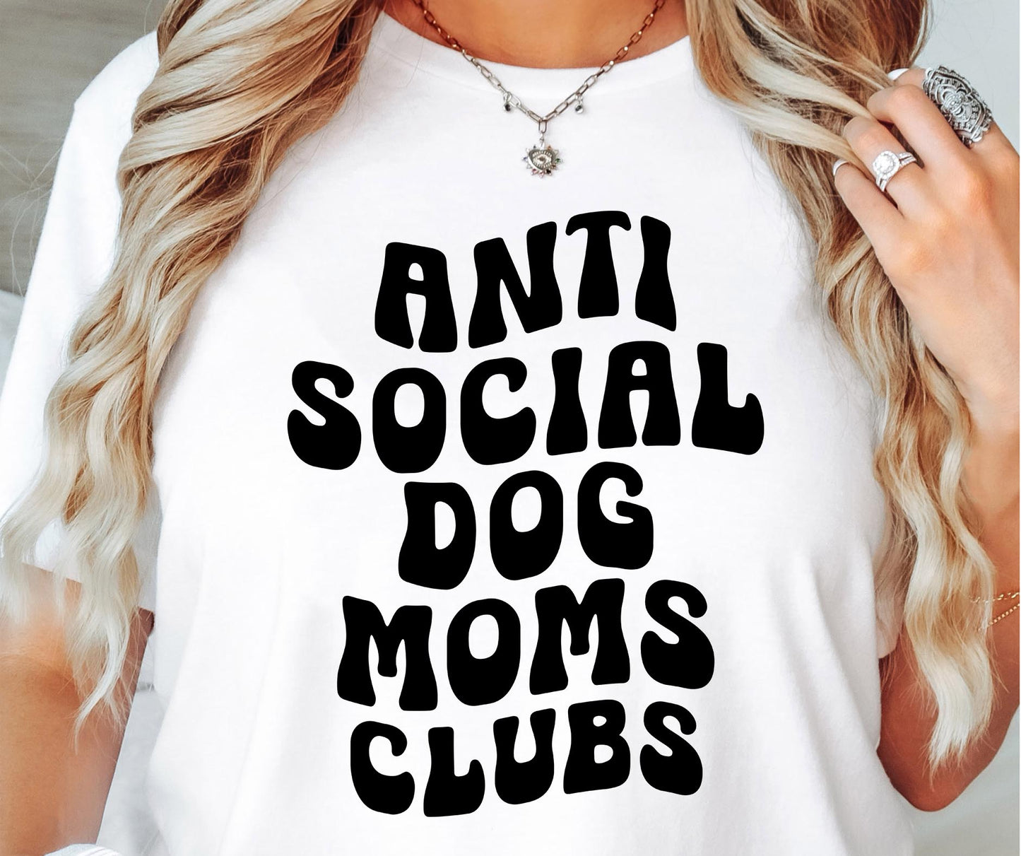 Antisocial dogs mom club T-shirt Svg Png Design, Retro Groovy Sublimation, Dog Mom  Digital Download PNG File, Svg File, Commercial Use Matching Pocket Front Back