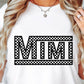 CHECKERED MIMI SVG and PNG, Retro Font T-shirt Design, Svg Files For Cricut, Silhouette, Digital Download (1)