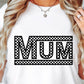 CHECKERED MUM SVG and PNG, Retro Font T-shirt Design, Svg Files For Cricut, Silhouette, Digital Download (1)