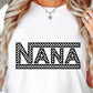 CHECKERED NANA SVG and PNG, Retro Font T-shirt Design, Svg Files For Cricut, Silhouette, Digital Download (1)