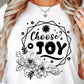 Choose Joy Svg Files, Svg Tshirt, Png and Svg Sublimation Design, Svg Files For Cricut, Silhouette