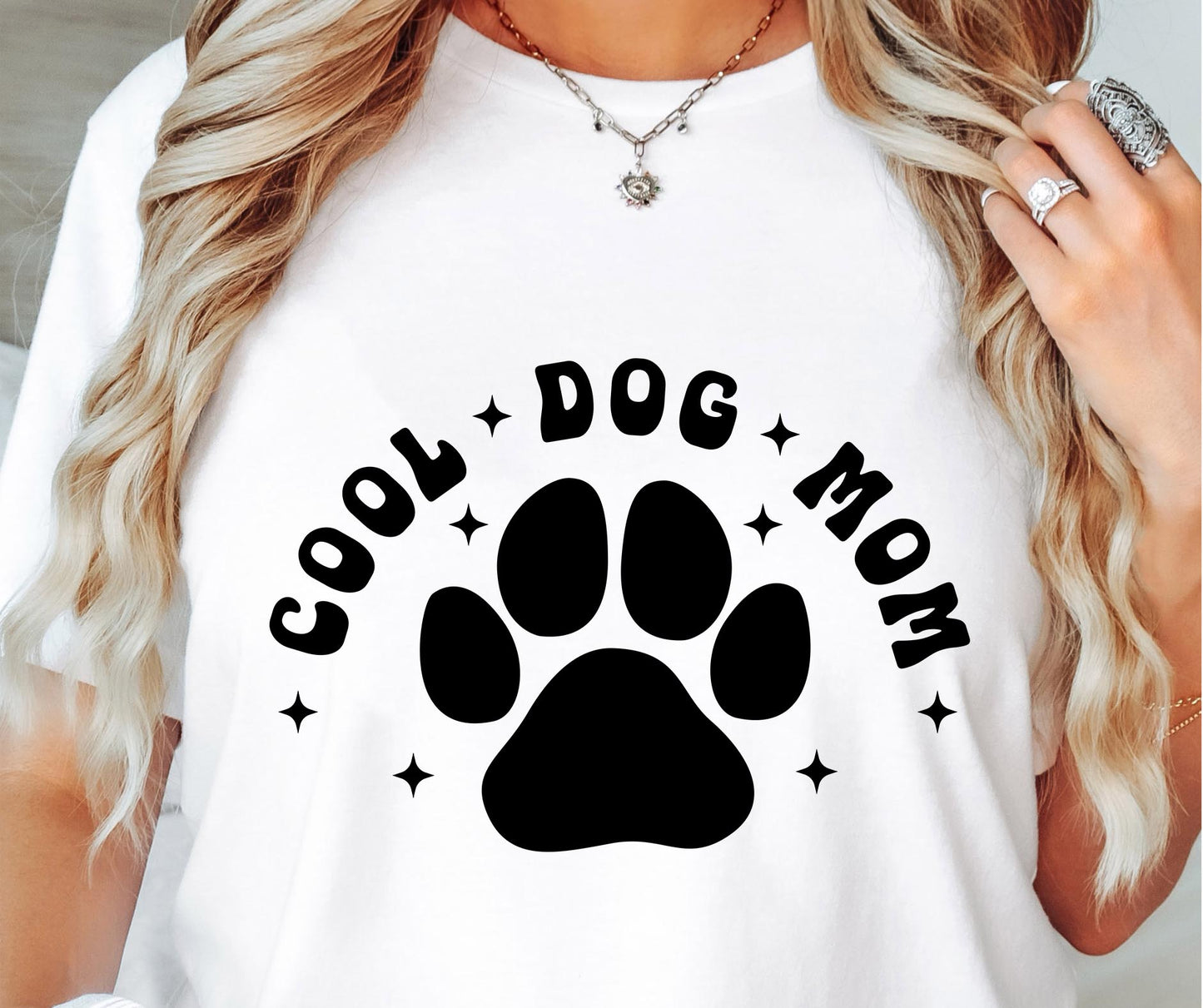 COOL DOG MOM , Retro Svg Tshirt, Png and Svg Sublimation Design, Svg Files For Cricut, Silhouette, pocket