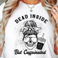 Dead Inside But Caffeinated Ribbon Svg Files, Svg Tshirt, Png and Svg Sublimation Design, Svg Files For Cricut, Silhouette