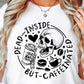 Dead Inside But Caffeine Bone Skull Svg Files, Svg Tshirt, Png and Svg Sublimation Design, Svg Files For Cricut, Silhouette