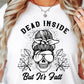 Dead Inside But Its Fall Ribbon Svg Files, Svg Tshirt, Png and Svg Sublimation Design, Svg Files For Cricut, Silhouette