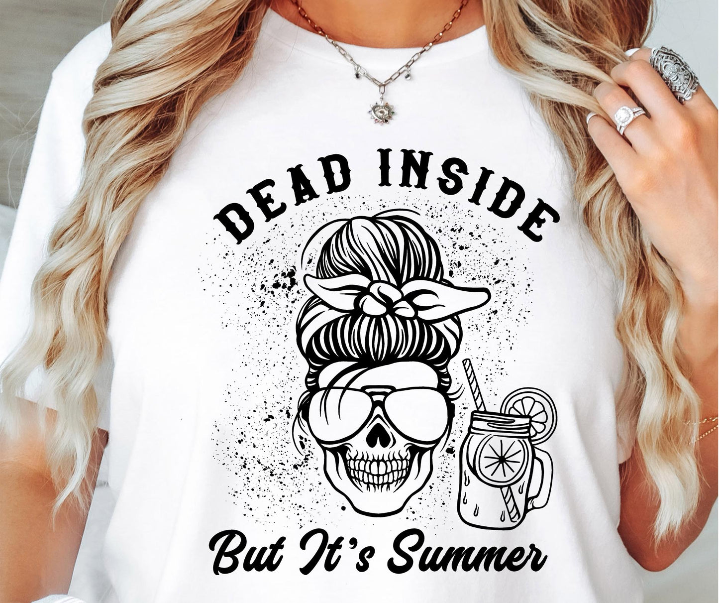 Dead Inside But Its Summer Ribbon Svg Files, Svg Tshirt, Png and Svg Sublimation Design, Svg Files For Cricut, Silhouette