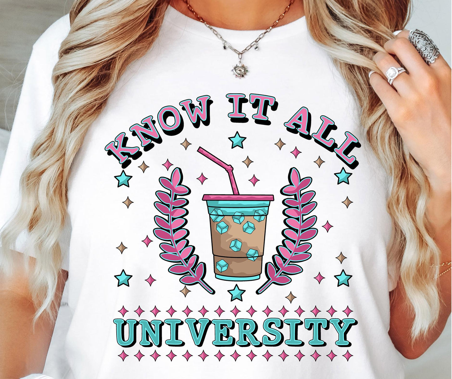 Know it all university T-shirt Png Design, Retro H Varsity Digital Download PNG File, Commercial Use