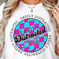 Sublimation PNG Sublimation PNG - Easily Distracted Club T-shirt Png Design, Retro Hippy Sublimation, Funny Mental health Digital Download PNG File, Commercial Use-Tumblerwrapdesigns