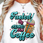 Sublimation PNG Sublimation PNG - Fueled by ADHAD and Iced COffee T-shirt Png Design, Retro Hippy Sublimation, Funny Mental health Digital Download PNG File, Commercial Use-Tumblerwrapdesigns