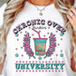 Sublimation PNG Sublimation PNG - Chronic Overthinkers Club T-shirt Png Design, Retro Hippy Sublimation, Funny Varsity Digital Download PNG File, Commercial Use-Tumblerwrapdesigns