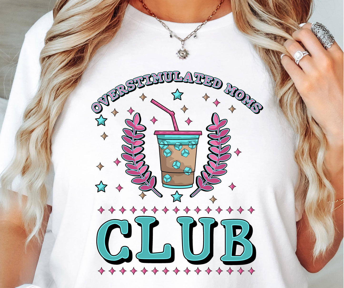 Overstimulated Moms Club T-shirt Png Design, Retro Hippy Sublimation, Varsity  Mental health Digital Download PNG File, Commercial Use