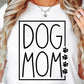 Dog Mom Square T-shirt Svg Png Design, Retro Groovy Sublimation, Dog Mom  Digital Download PNG File, Svg File, Commercial Use Matching Pocket Front Back