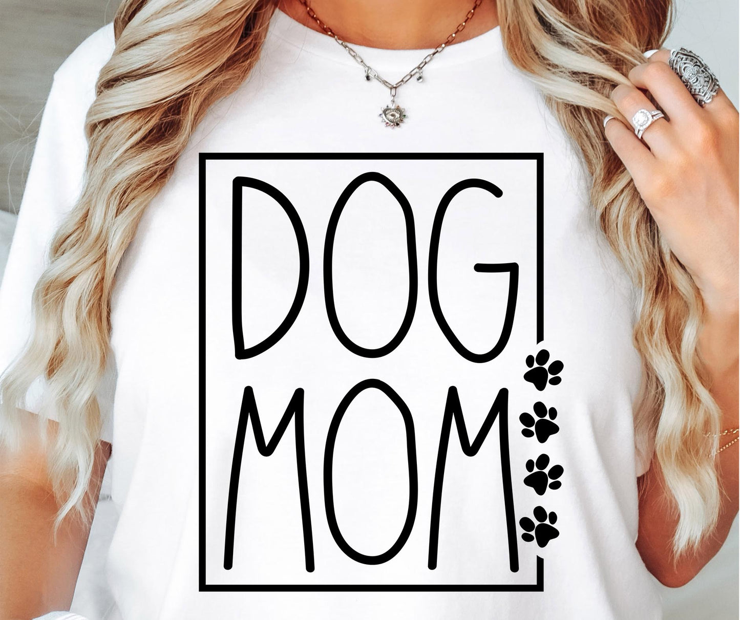 Dog Mom Square T-shirt Svg Png Design, Retro Groovy Sublimation, Dog Mom  Digital Download PNG File, Svg File, Commercial Use Matching Pocket Front Back