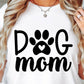 Dog Mom Paw Print T-shirt Svg Png Design, Retro Groovy Sublimation, Dog Mom  Digital Download PNG File, Svg File, Commercial Use Matching Pocket Front Back