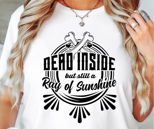 Dead inside but still a ray of sunshine  Svg Png, Sublimation Design, Sassy Retro Png svg, Sarcastic Png, Funny Quote, Sublimation Design,