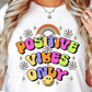 Sublimation PNG Sublimation PNG - Positive Vibes Only Rainbow Emoji T-shirt PNG Design, Sublimation Tee Motivational Digital Download PNG File, Commercial Use-Tumblerwrapdesigns