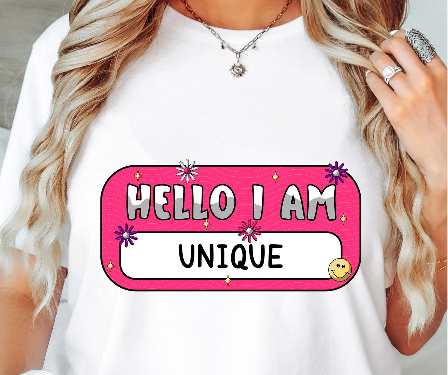 Hello I AMT-shirt PNG Design,  Sublimation Tee Motivational Digital Download PNG File, Commercial Use