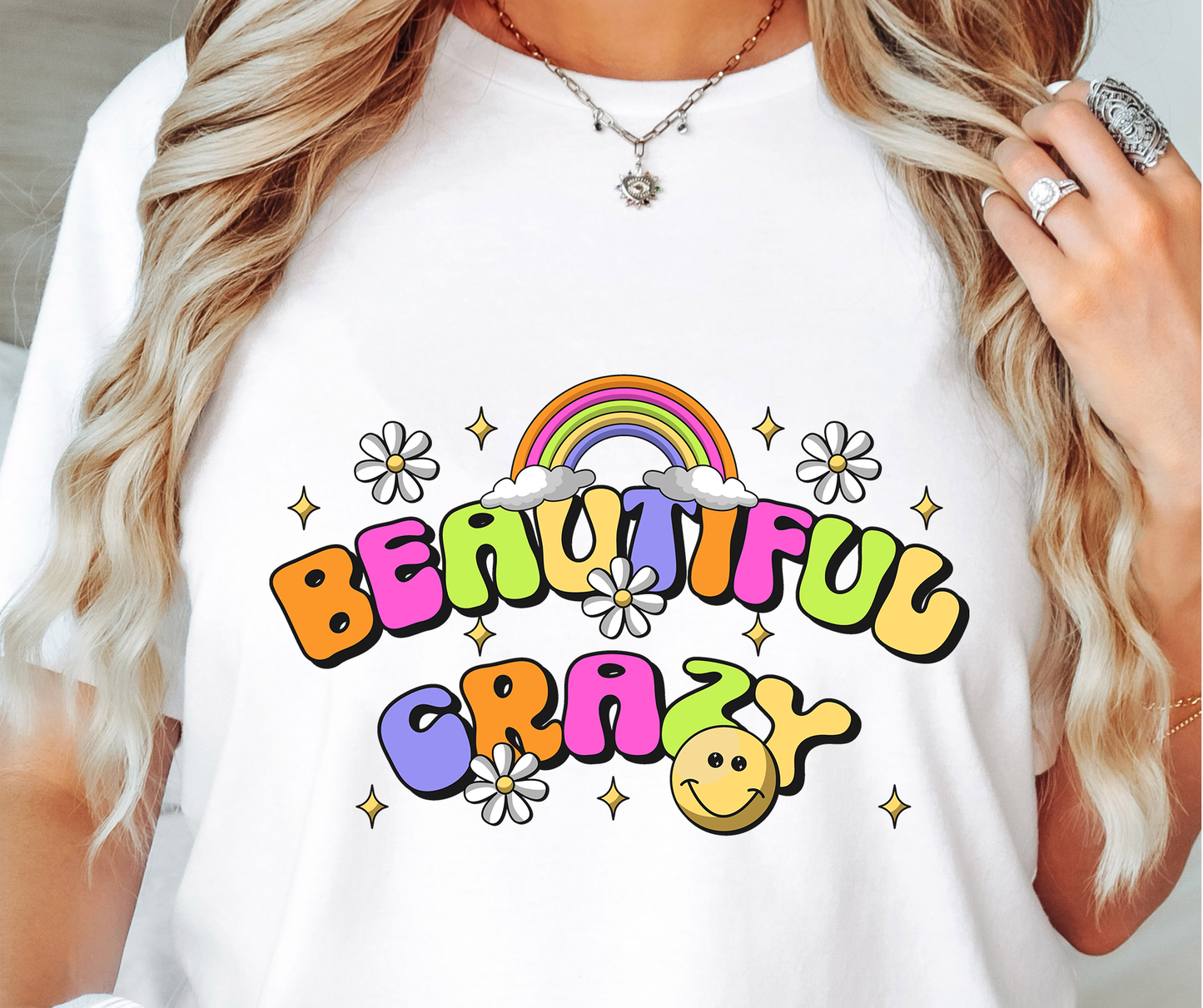 Beautiful Crazy Rainbow Emoji T-shirt PNG Design,  Sublimation Tee Motivational Digital Download PNG File, Commercial Use (1)