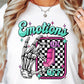 Sublimation PNG Sublimation PNG - Emotions Switch Off T-shirt Png Design, Retro Hippy Sublimation, Skeleton Digital Download PNG File, Commercial Use-Tumblerwrapdesigns